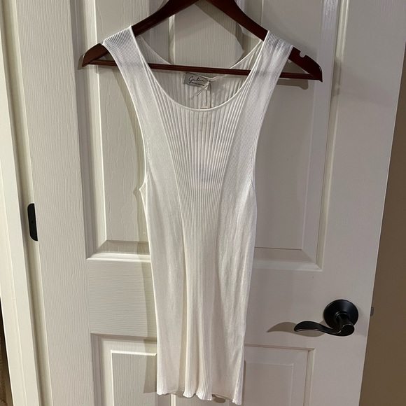 NWT Giuliva Scoop Neck Jersey Ribbed Tank XL $495 - Picture 1 of 3